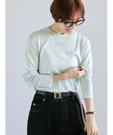 長袖シアートップス《2025autumn catalog item》