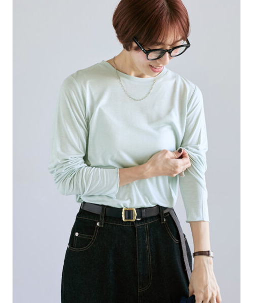 長袖シアートップス《2025autumn catalog item》