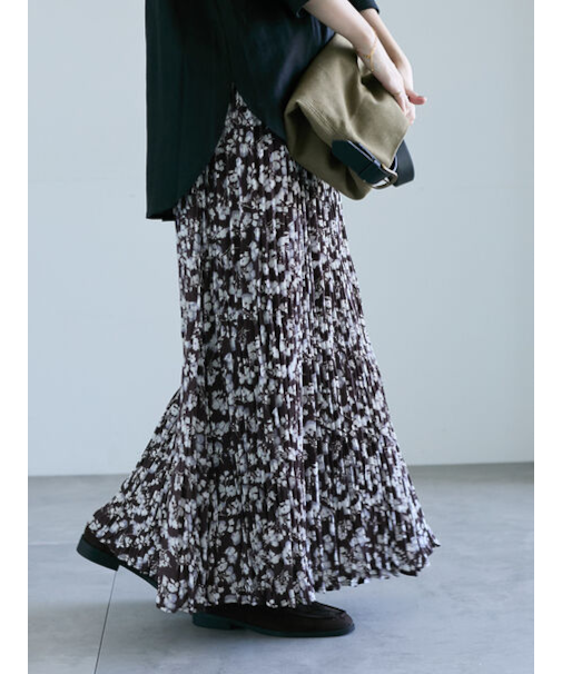 花柄クリンクルギャザースカート《2025autumn catalog item》
