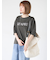 ピグメントグリッターロゴ7分袖Tシャツ