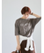 ピグメントグリッターロゴ7分袖Tシャツ