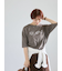 ピグメントグリッターロゴ7分袖Tシャツ