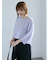 テープヤーンクルーネックニット