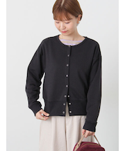 リングドット裏毛カーディガン