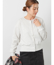 リングドット裏毛カーディガン