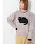 猫モチーフジャカードニット