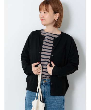 もちもちクルーネックカーディガン