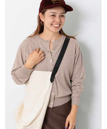 もちもちクルーネックカーディガン