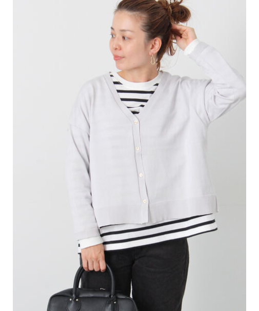 無地/柄アソートVネックカーディガン