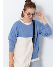 もちもちVネックニット