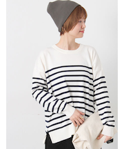 無地/柄アソートクルーネックニット