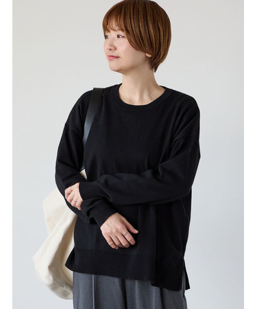 無地/柄アソートクルーネックニット