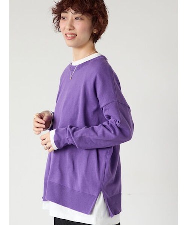 無地/柄アソートクルーネックニット