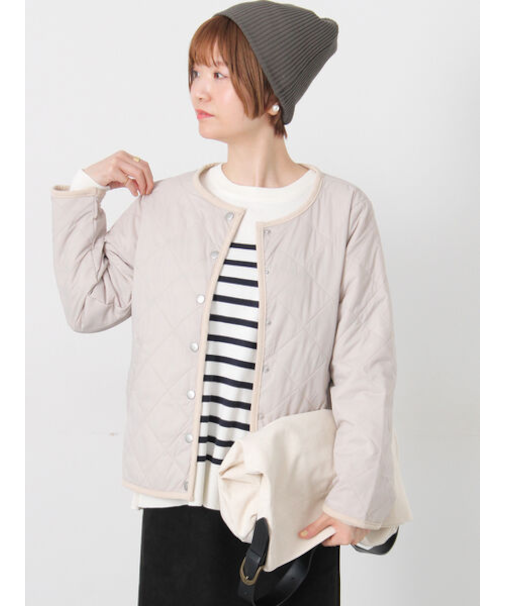 パッカブルノーカラーブルゾン