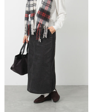 コーデュロイベイカースカート