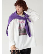 フォトプリントロングTシャツ