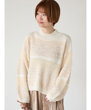 マルチデザインボーダーニット