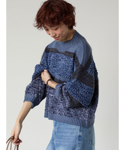 マルチデザインボーダーニット