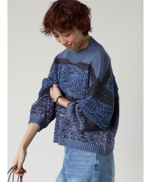 マルチデザインボーダーニット