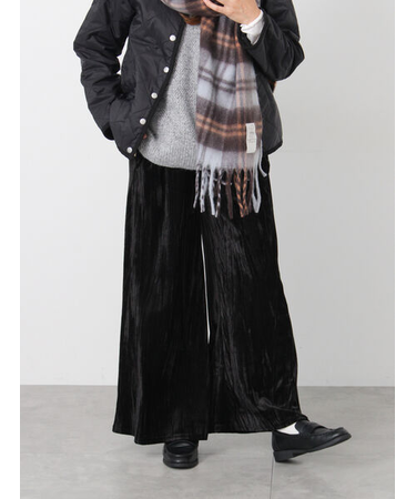 クラッシュベロアイージーパンツ