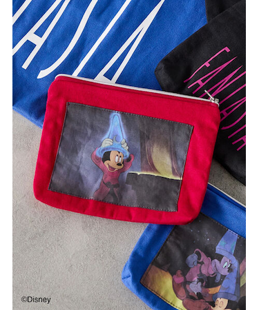 【Disney】FANTASIA/ロゴプリントポーチ