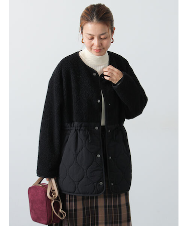 ボアキルト切替コート