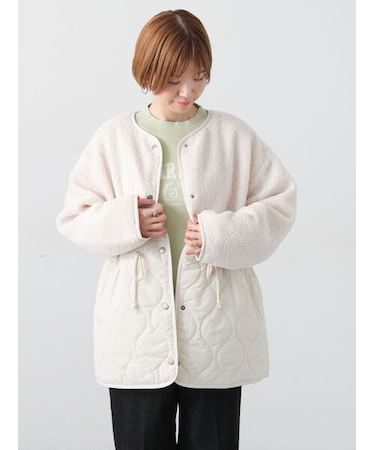 ボアキルト切替コート