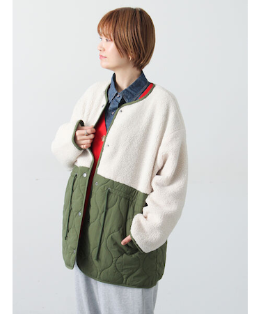 ボアキルト切替コート