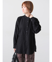 アソート起毛バンドカラーチュニック