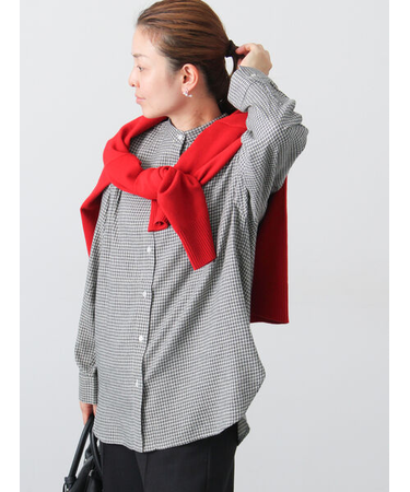 アソート起毛バンドカラーチュニック