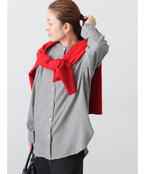 アソート起毛バンドカラーチュニック