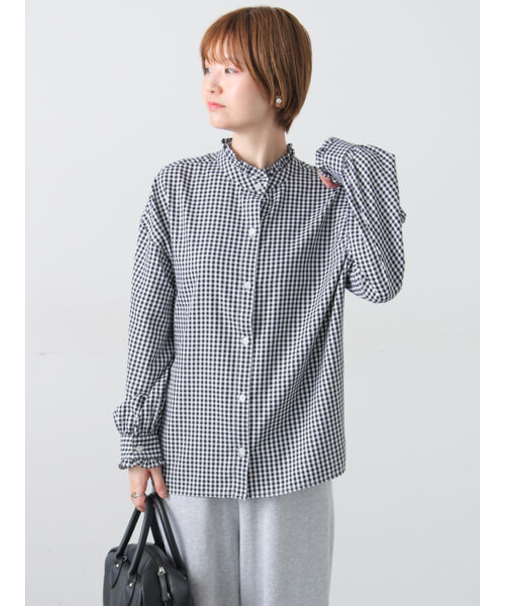 アソートスタンドフリルブラウス