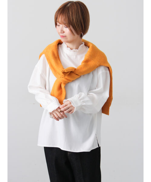 アソートスタンドフリルブラウス