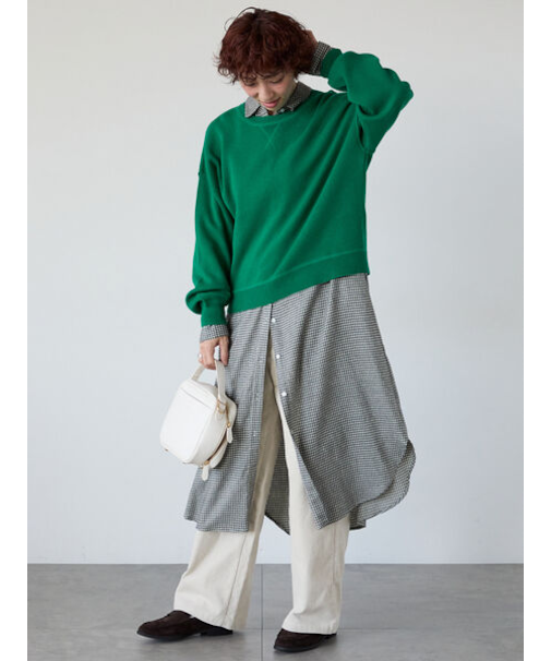 アソート起毛シャツワンピース