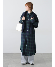 アソート起毛シャツワンピース