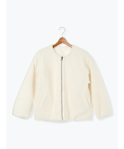 リバーシブルボアブルゾン