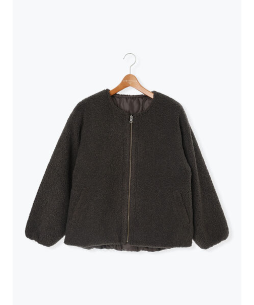 リバーシブルボアブルゾン