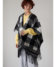 ブロックチェックポンチョ