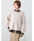 起毛クルーネックニット