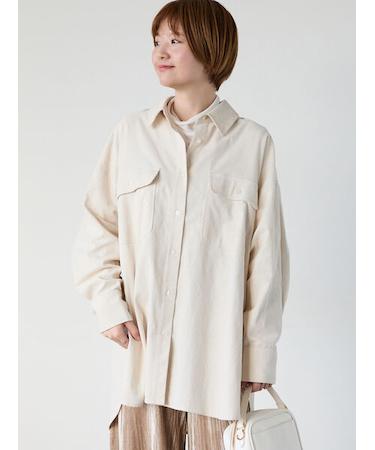 コーデュロイオーバーシャツ