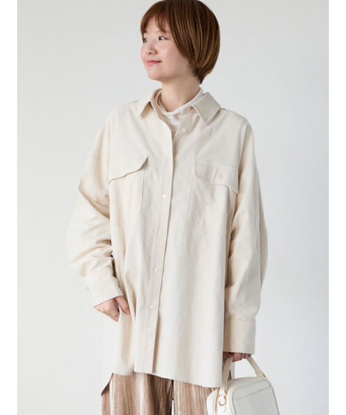 コーデュロイオーバーシャツ
