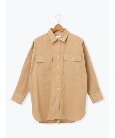 コーデュロイオーバーシャツ