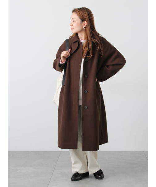 ウールライクステンカラーコート