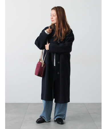 ウールライクステンカラーコート