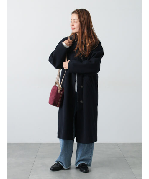 ウールライクステンカラーコート