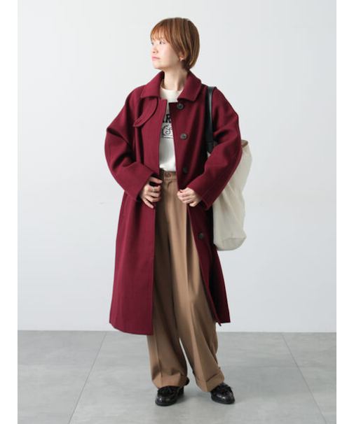 ウールライクステンカラーコート