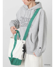 【Disney】Mickey Mouse/チャーム付きトートバッグ