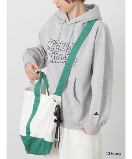 【Disney】Mickey Mouse/チャーム付きトートバッグ