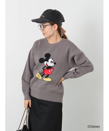 【Disney】Mickey Mouse/ジャカードニット