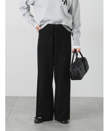 ニットイージーフレアパンツ